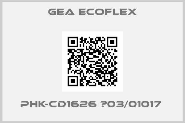 GEA Ecoflex-PHK-CD1626 №03/01017 