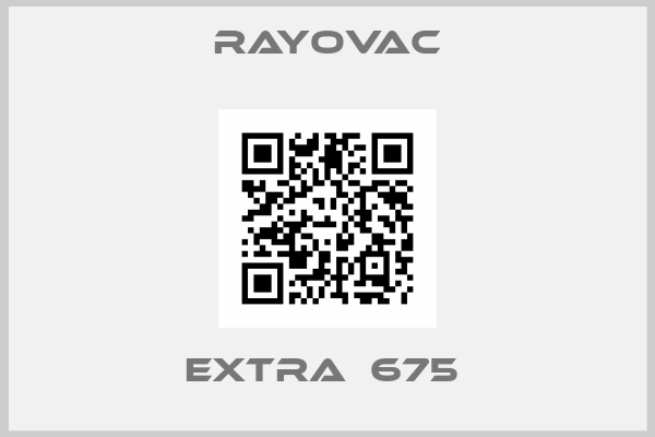 Rayovac-Extra  675 