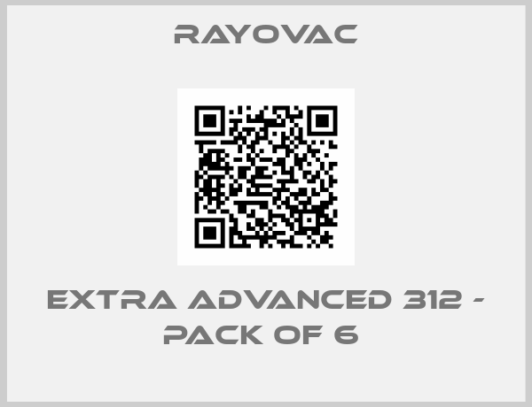 Rayovac-Extra advanced 312 - pack of 6 