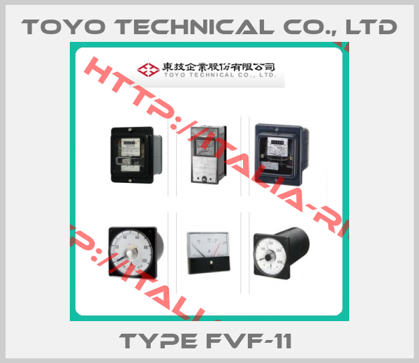 TOYO Technical co., Ltd-Type FVF-11 