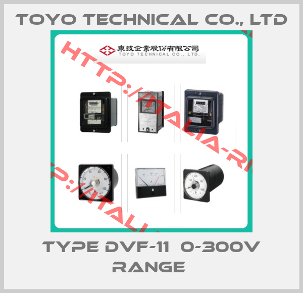 TOYO Technical co., Ltd-Type DVF-11  0-300V range 
