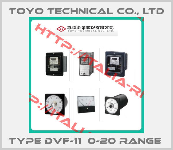 TOYO Technical co., Ltd-Type DVF-11  0-20 range 