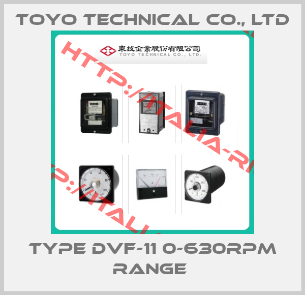 TOYO Technical co., Ltd-Type DVF-11 0-630RPM range 