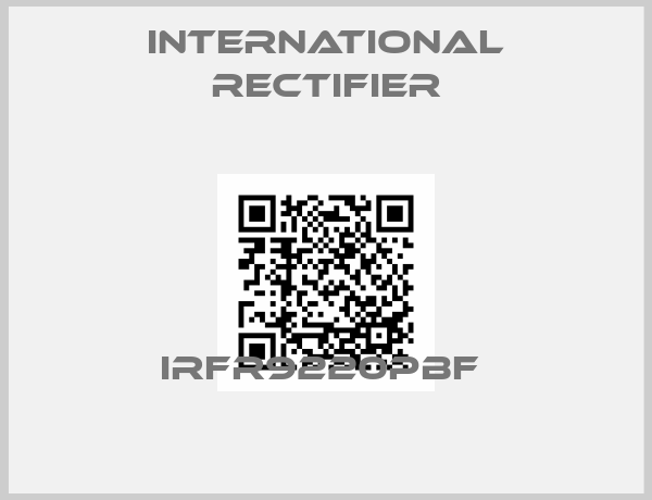 International Rectifier-IRFR9220PBF 