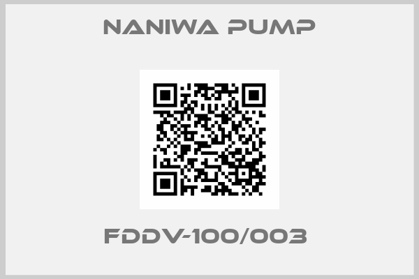 NANIWA PUMP-FDDV-100/003 