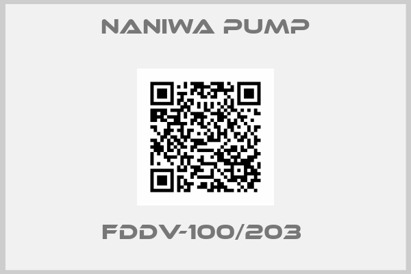 NANIWA PUMP- FDDV-100/203 