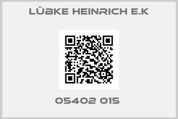 Lübke Heinrich e.K-05402 015 