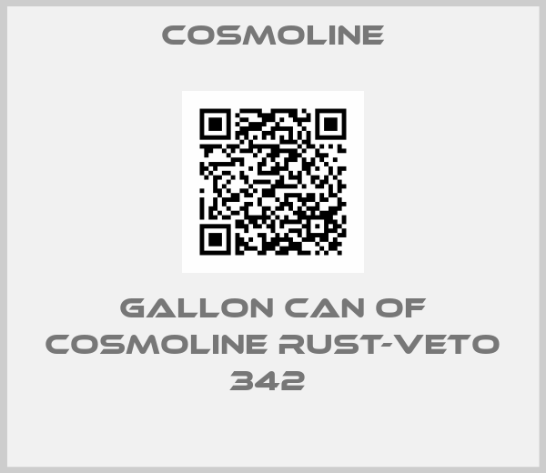 Cosmoline-Gallon Can of Cosmoline Rust-Veto 342 
