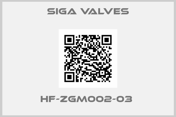 SIGA Valves-HF-ZGM002-03 