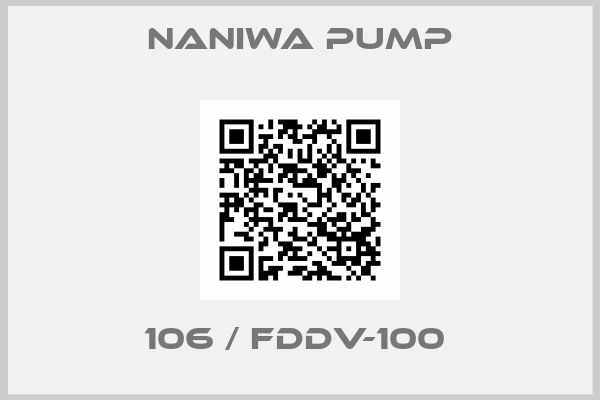 NANIWA PUMP-106 / FDDV-100 