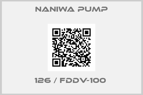 NANIWA PUMP-126 / FDDV-100 