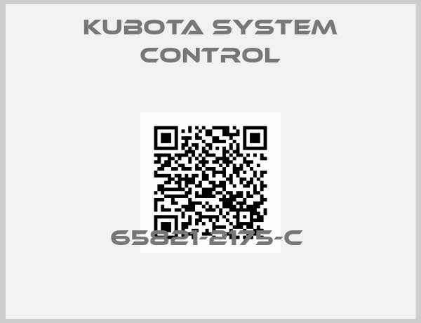 Kubota System Control-65821-2175-C 