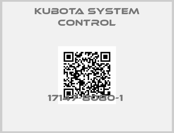 Kubota System Control-17147-8080-1 
