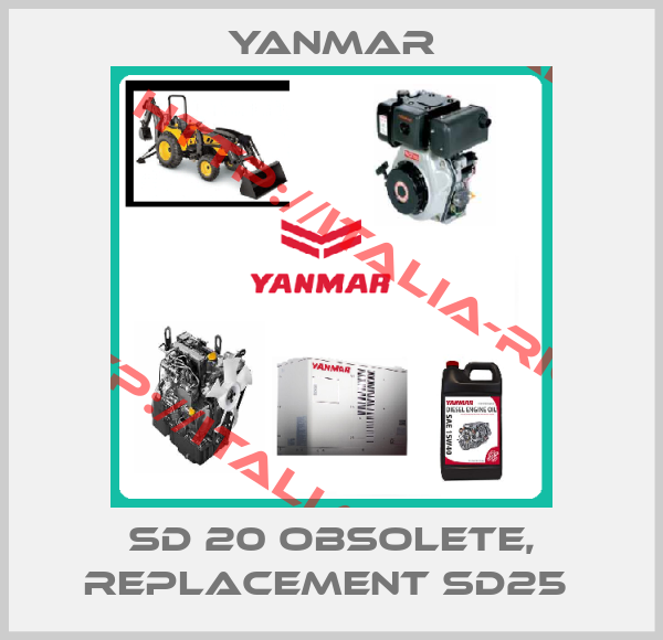 Yanmar-SD 20 obsolete, replacement SD25 