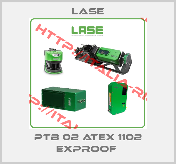 Lase-PTB 02 ATEX 1102 EXPROOF 