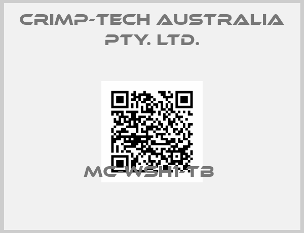 CRiMP-TECH Australia Pty. Ltd.-MC-WSH1-TB 