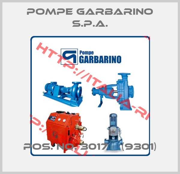 Pompe Garbarino S.P.A.-pos. no. 3017    (9301)