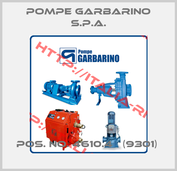 Pompe Garbarino S.P.A.-pos. no. 4610.4   (9301) 