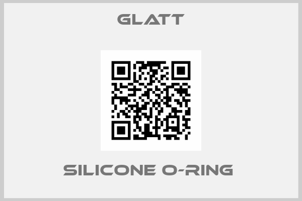 Glatt-Silicone o-ring 