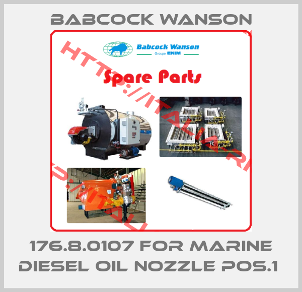 Babcock Wanson-176.8.0107 FOR MARINE DIESEL OIL NOZZLE POS.1 