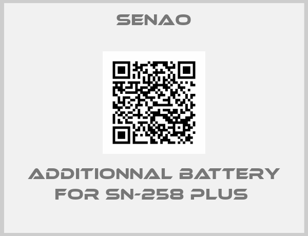 Senao-Additionnal Battery for SN-258 PLUS 