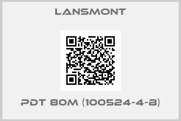 Lansmont-PDT 80M (100524-4-B)