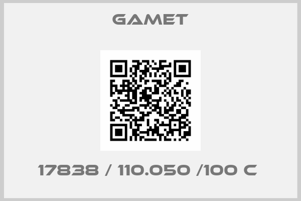 Gamet-17838 / 110.050 /100 C 