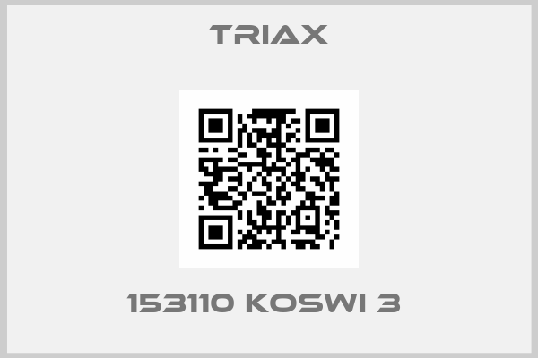 Triax-153110 KOSWI 3 