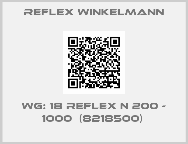 Reflex Winkelmann-WG: 18 Reflex N 200 - 1000  (8218500) 