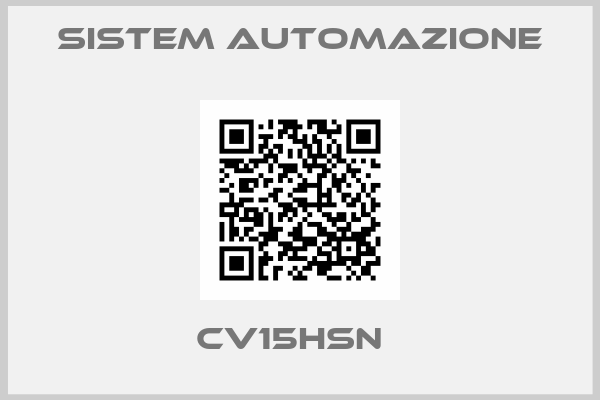 SISTEM AUTOMAZIONE-CV15HSN  