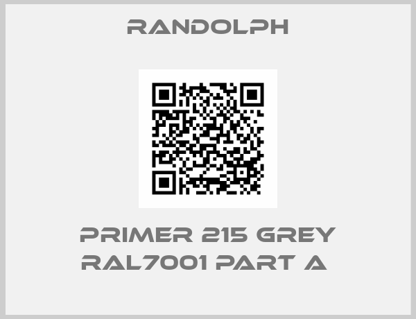 RANDOLPH-Primer 215 Grey RAL7001 Part A 