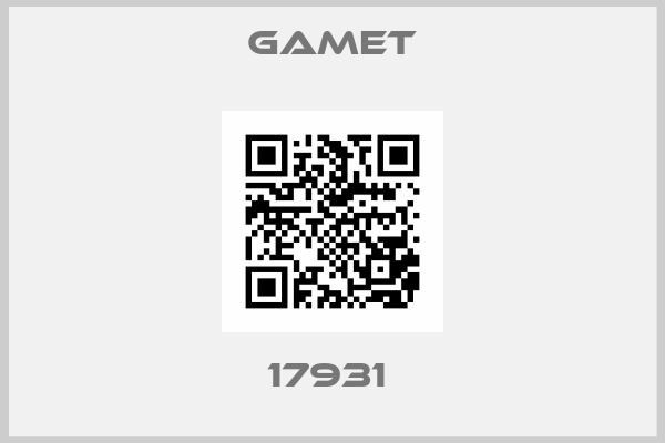 Gamet-17931 