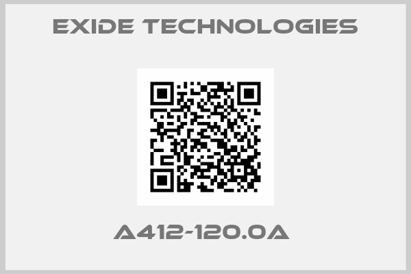 Exide Technologies-A412-120.0A 