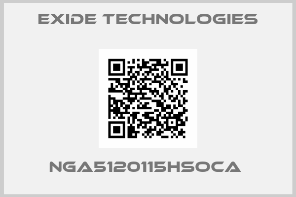 Exide Technologies-NGA5120115HSOCA 