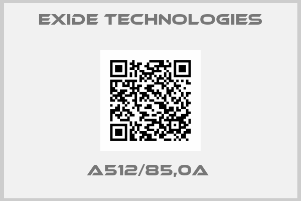 Exide Technologies-A512/85,0A 
