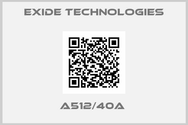 Exide Technologies-A512/40A 