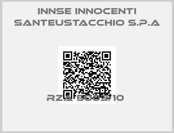 Innse Innocenti Santeustacchio S.P.A- RZA 5003/10 