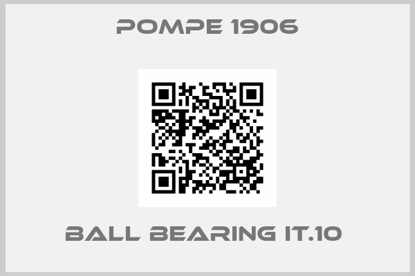 Pompe 1906-ball bearing it.10 