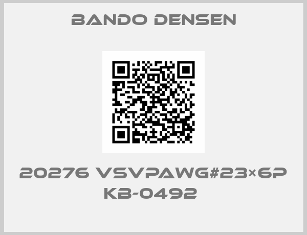 Bando Densen-20276 VSVPAWG#23×6P KB-0492 