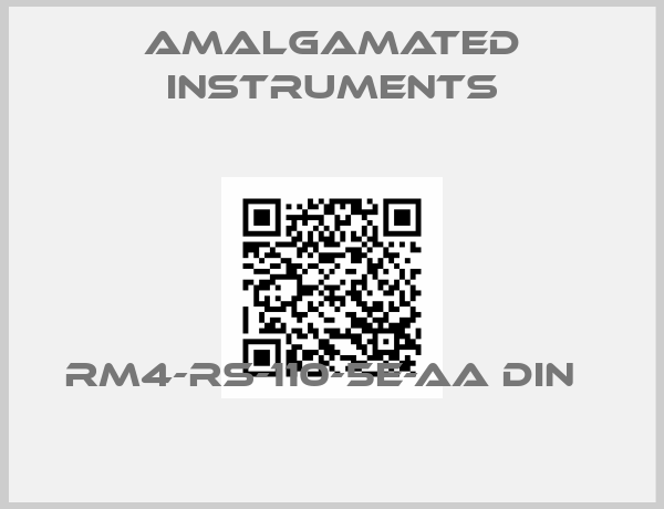 Amalgamated Instruments- RM4-RS-110-5E-AA DIN  