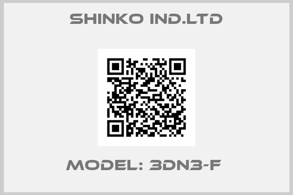SHINKO IND.LTD-Model: 3DN3-F 
