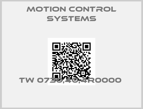 Motion Control Systems-TW 0730,40,4R0000 