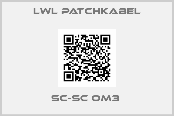 Lwl Patchkabel-SC-SC OM3 