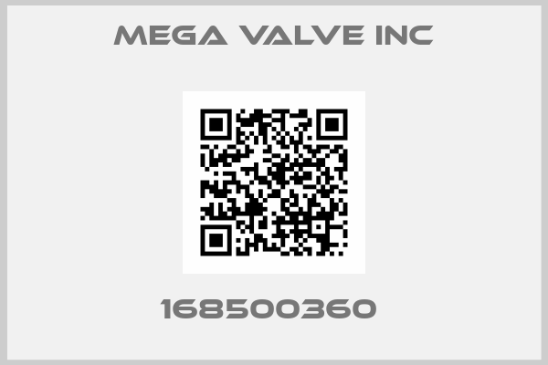 MEGA VALVE INC-168500360 