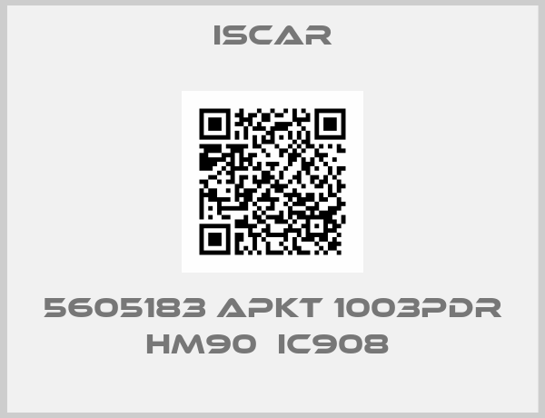 Iscar-5605183 APKT 1003PDR HM90  IC908 