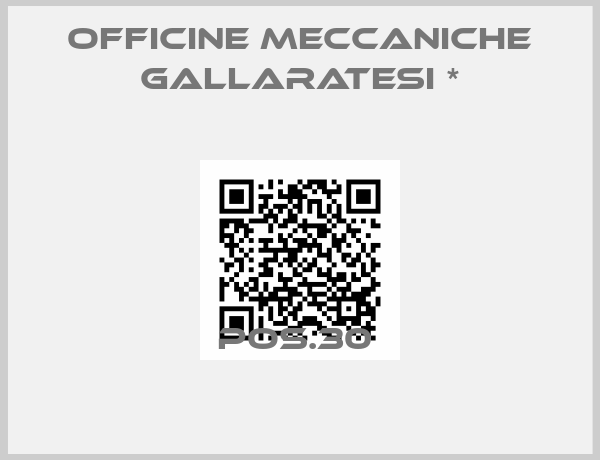 Officine Meccaniche Gallaratesi *-POS.30 