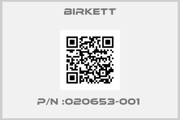 BIRKETT-P/N :020653-001 