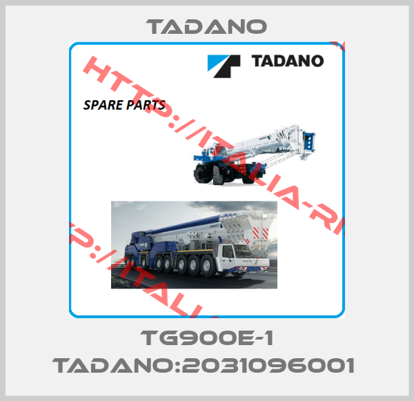 Tadano-TG900E-1 TADANO:2031096001 
