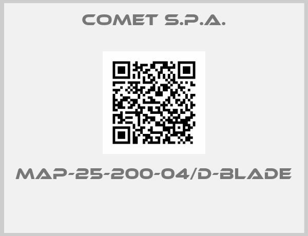 Comet S.p.A.-MAP-25-200-04/D-BLADE 