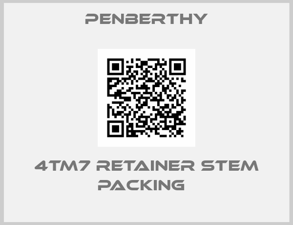 Penberthy-4TM7 Retainer Stem packing  